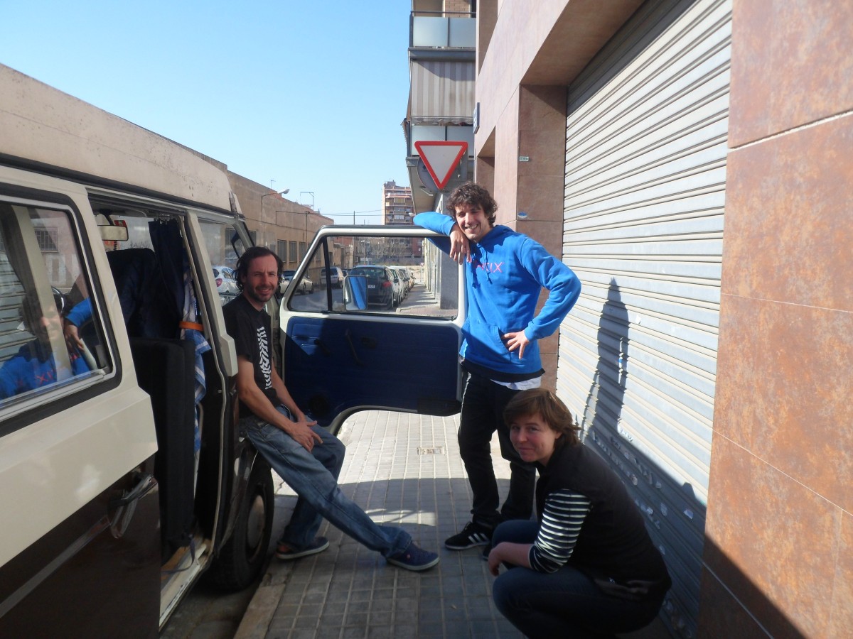 Jordi and us in Badalona