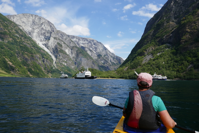 Rush-Hour im Næroy-Fjord